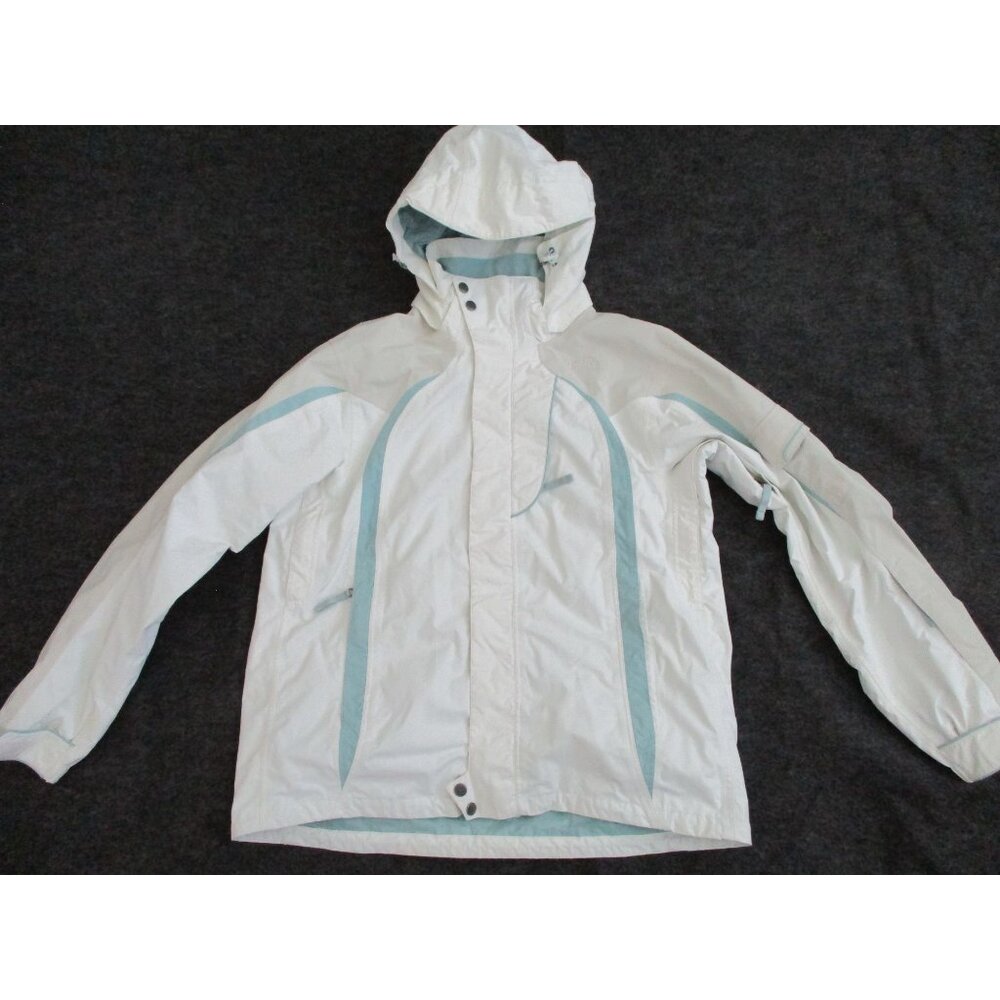The North Face Windbreaker Women's Large Off White TriClimate Banshee Hood No Li